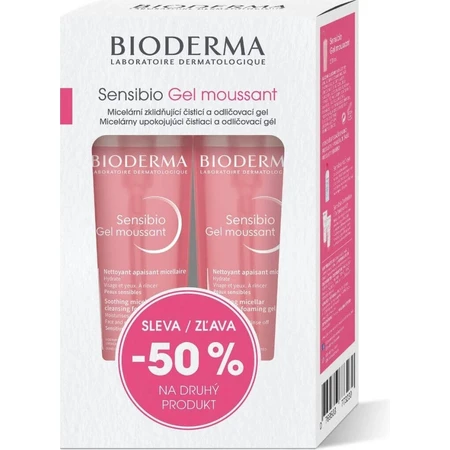 BIODERMA Sensibio Gel 200 мл 1+1 Festival 2×200 мл, гель для вмивання: ціни та характеристики
