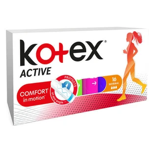 Тампони Normal Active, 16 штук, Kotex