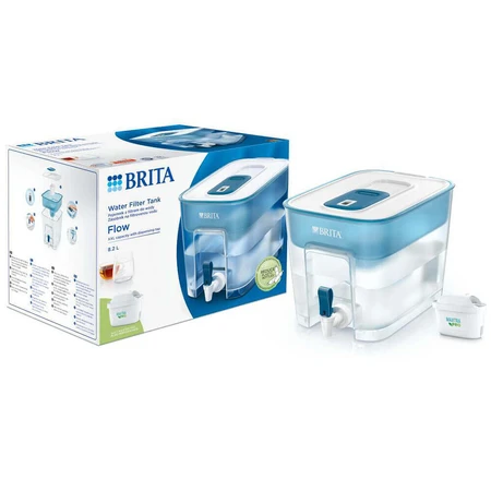 Brita Flow, фільтр-дозатор 8,2 л з краном для води, синій + фільтр Maxtra Pro Pure Performance, 1 шт.: ціни та характеристики