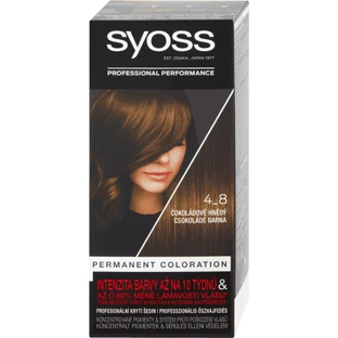 Syoss Цветной перманентный лак для ногтей 4-8 атен Шоколад, 1 шт