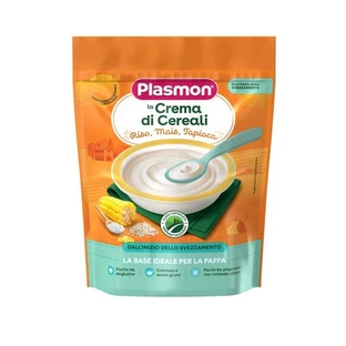 Каша з рисом, кукурудзою та тапіокою, +4 місяці, 200 г, Plasmon