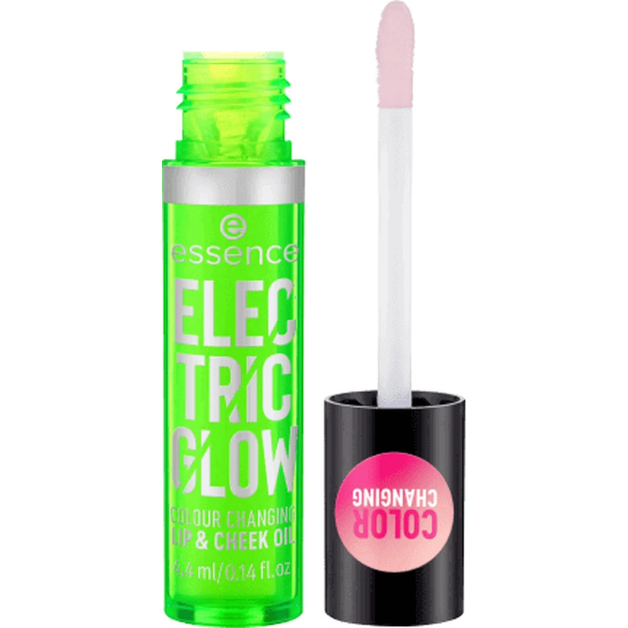 Essence cosmetics ELECTRIC GLOW COLOUR CHANGING Олія для губ та щік, що змінює колір, 4,4 мл: ціни та характеристики