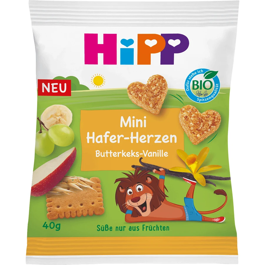 HiPP BIO Фруктово-злакове печиво здобне з ваніллю 40 г: ціни та характеристики