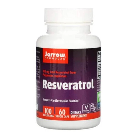Ресвератрол Jarrow Formulas, 100 мг, 60 вегетарианских капсул, Secom: цены и характеристики