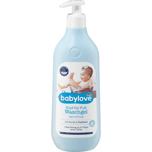 Гель для купання Babylove з екстрактом ромашки та пантенолом, 500 мл