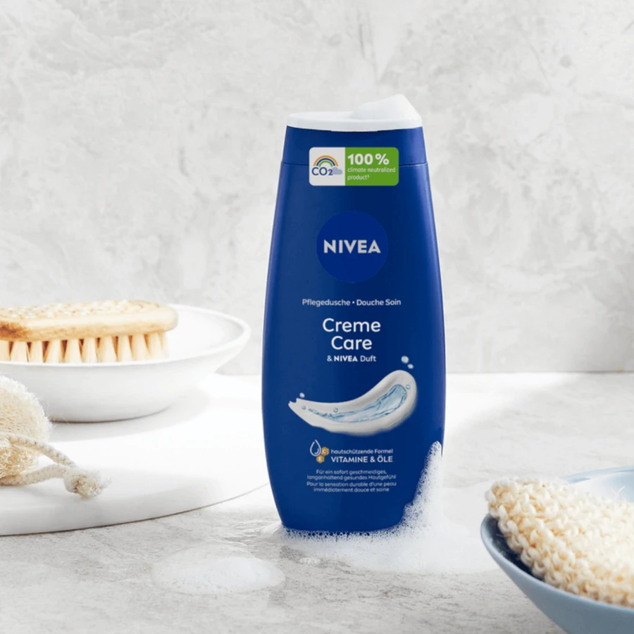 Nivea Лосьйон для душу "Турботлива мить", крем-догляд, 250 мл + Лосьйон для шкіри, розгладжуючий, 250 мл: ціни та характеристики