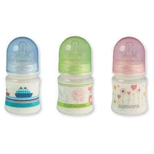 Пляшечка для годування, декорована, ПП, 150мл, 45001, Baby Nova