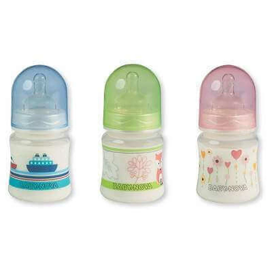 Пляшечка для годування, декорована, ПП, 150мл, 45001, Baby Nova: ціни та характеристики