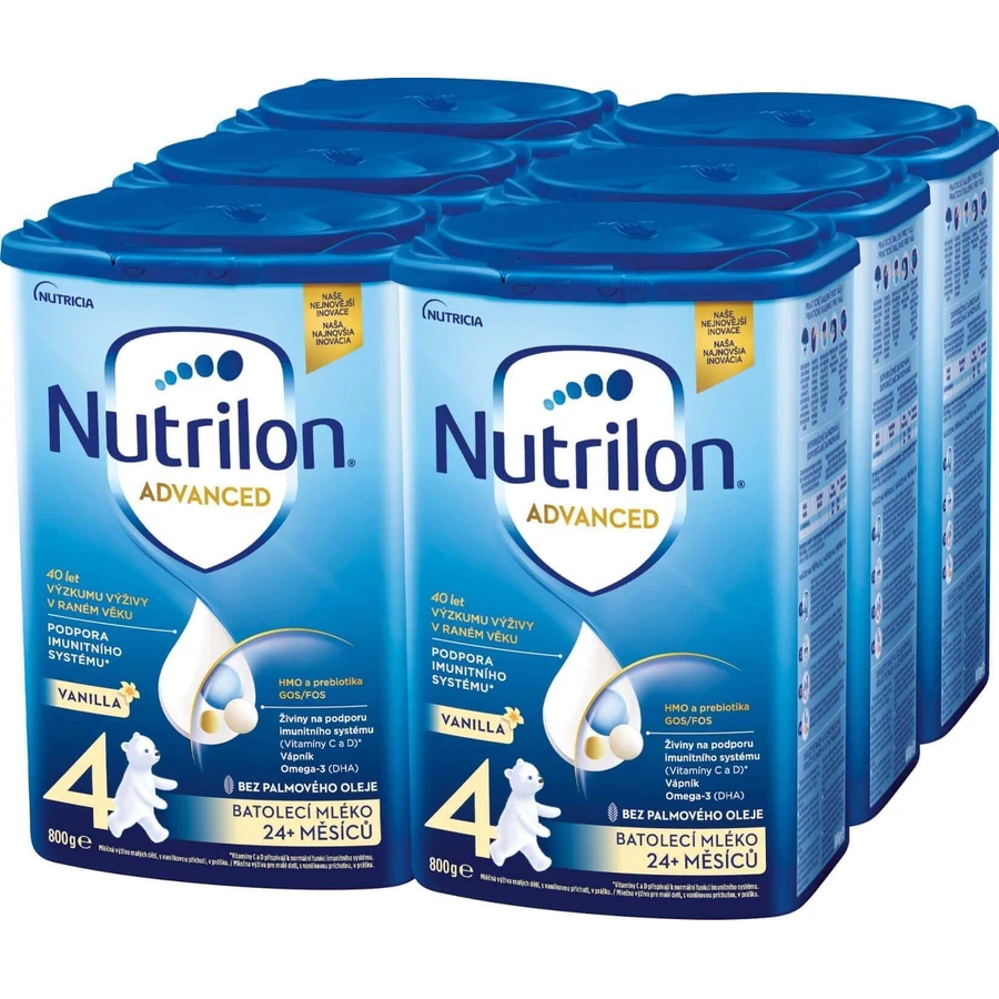 Nutrilon 4 Покращене молочко для дітей з ваніллю 6 x 800 г: ціни та характеристики