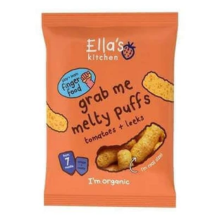 Natural Organic Органические оладьи из томатов и лука-порея, 20 г, Ella's Kitchen