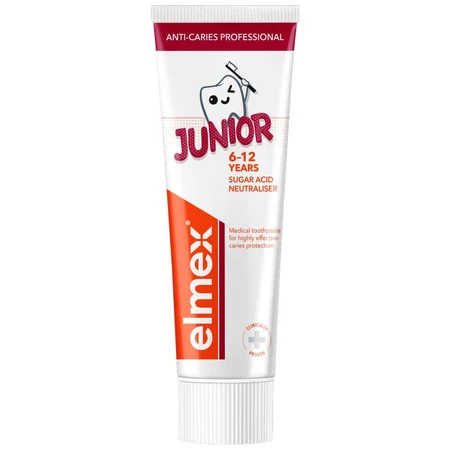 Elmex Anti-Caries Professional Junior, зубная паста для детей, 6-12 лет, 75 мл: цены и характеристики