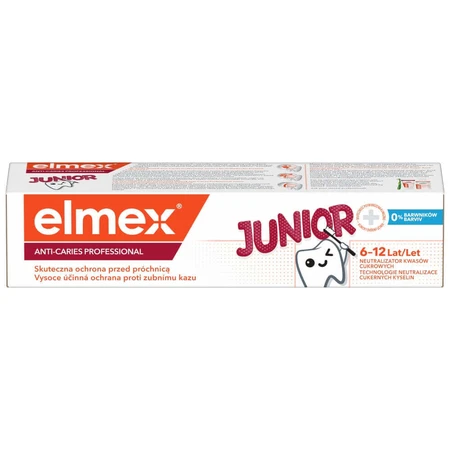 Elmex Anti-Caries Professional Junior, зубная паста для детей, 6-12 лет, 75 мл: цены и характеристики