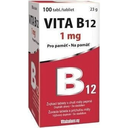 Витабаланс ВИТА B12 1 мг 1×100 табл, B12 в форме таблеток: цены и характеристики