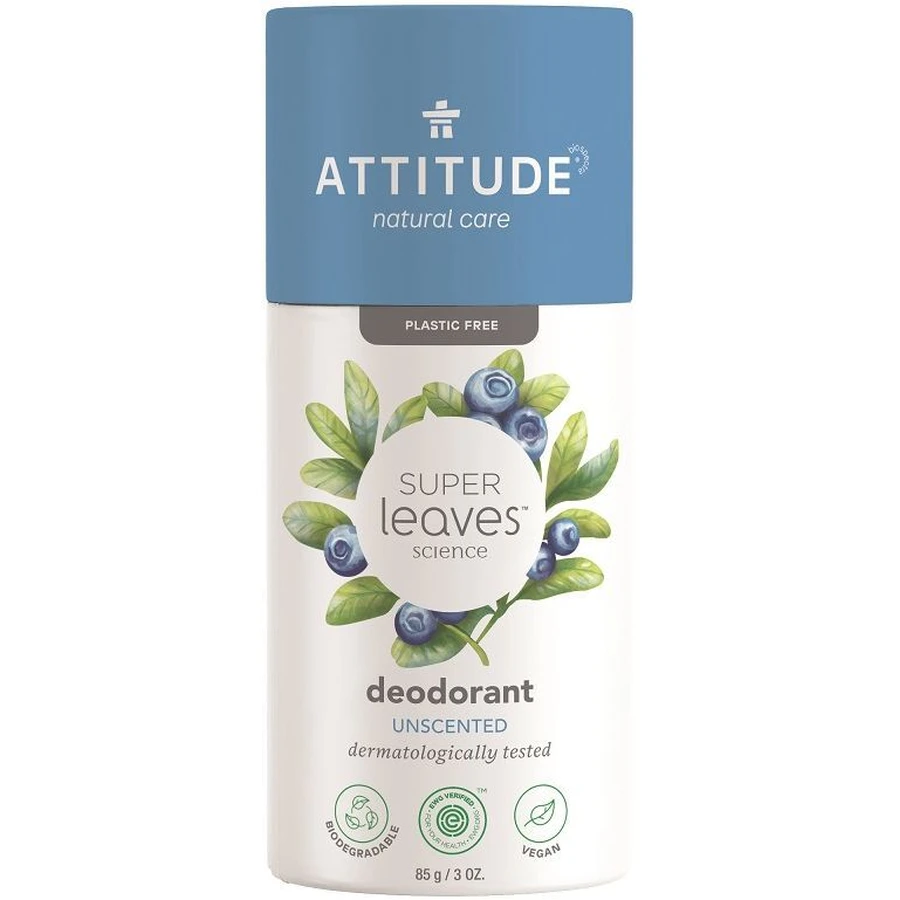 Attitude Super leaves Натуральний твердий дезодорант без віддушки 85 г: ціни та характеристики