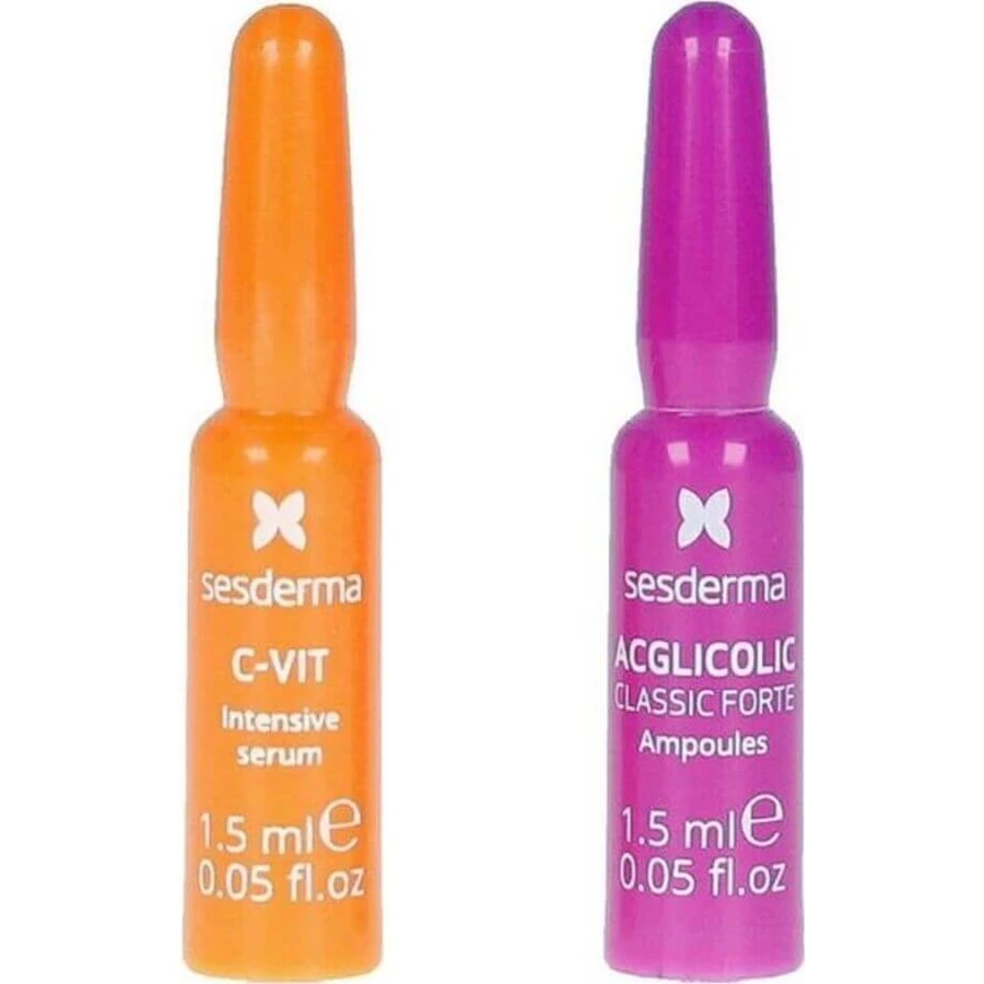 sesderma FLASH EFEKT ACGLICOLIC + C-VIT сироватка 1×2x1,5 мл, сироватка з високим вмістом гліколевої кислоти: ціни та характеристики