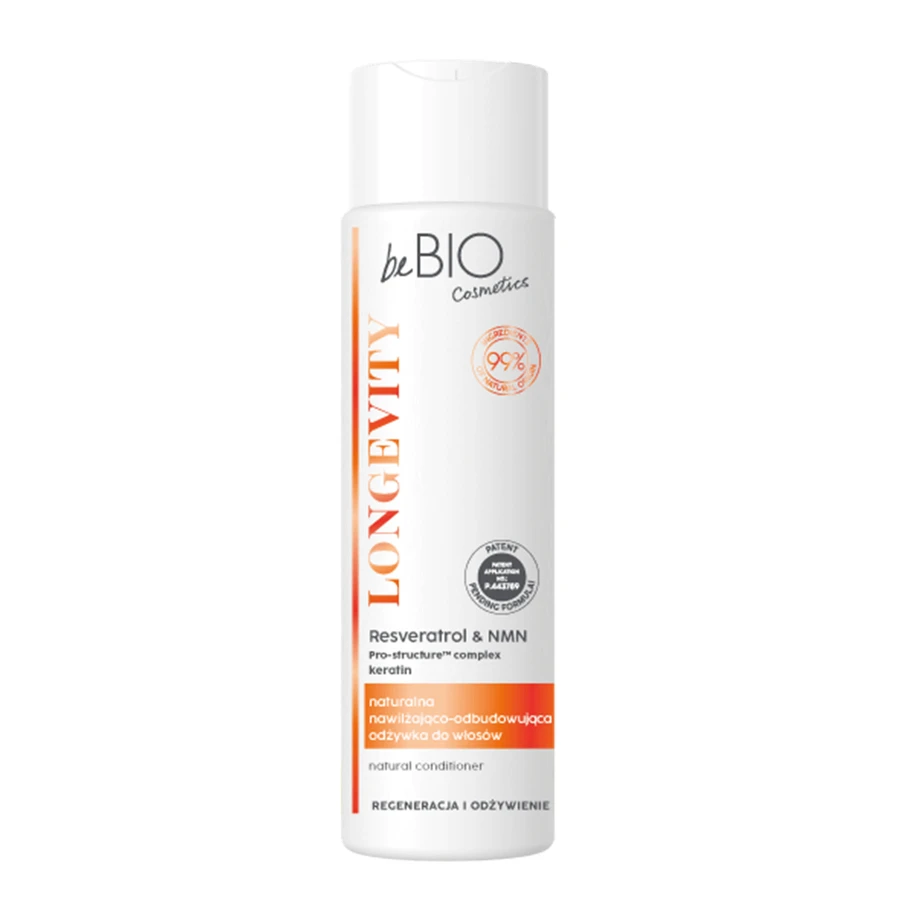 beBIO Cosmetics Longevity, натуральный увлажняющий и восстанавливающий кондиционер для волос, 250 мл: цены и характеристики