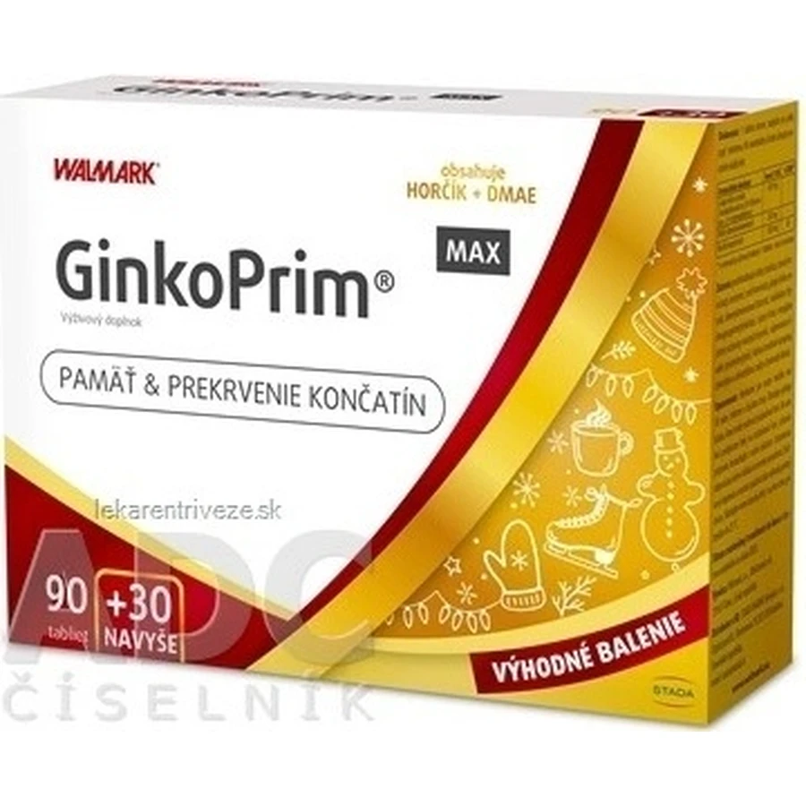 W line GinkoPrim MAX 90 + 30тбл. нави VB24 1х1 набор, комплекс питания для памяти и кровоснабжения конечностей: цены и характеристики