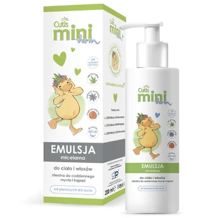Cutis Mini Derm Міцелярна емульсія для тіла та волосся, 200 мл