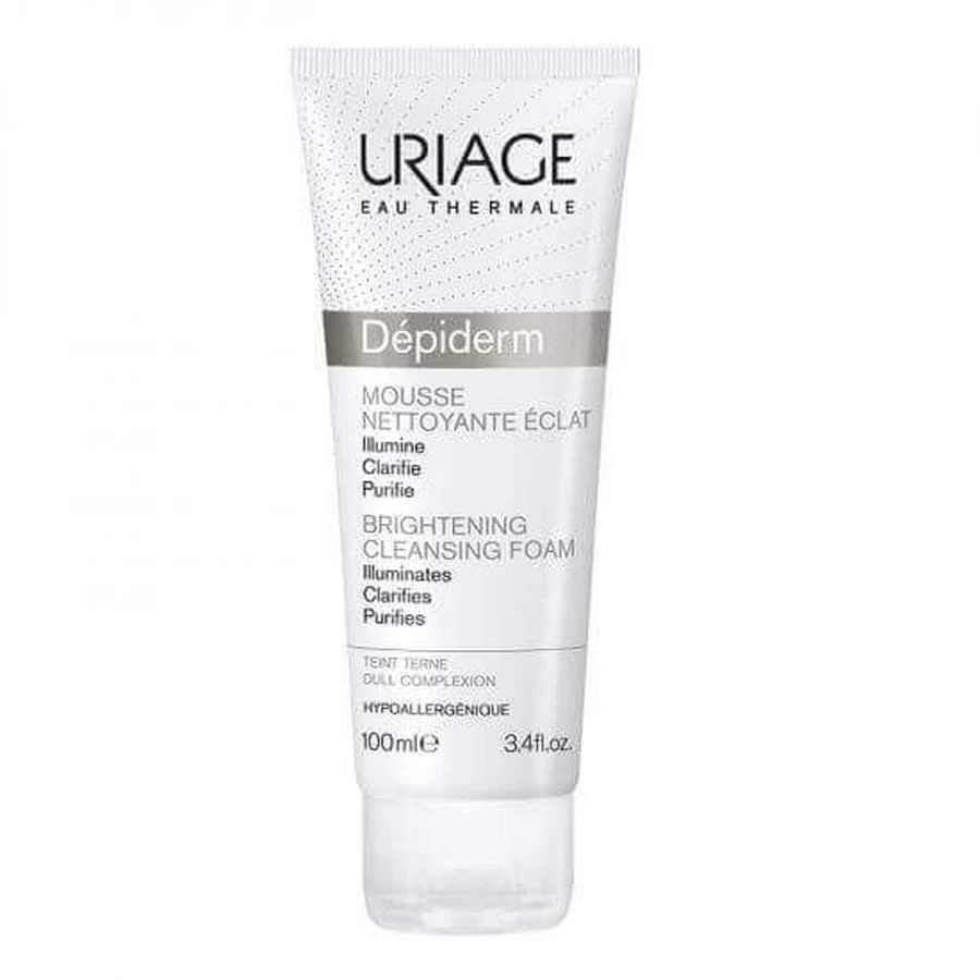 Депигментирующая очищающая пенка Depiderm для тусклой кожи, 100 мл, Uriage: цены и характеристики