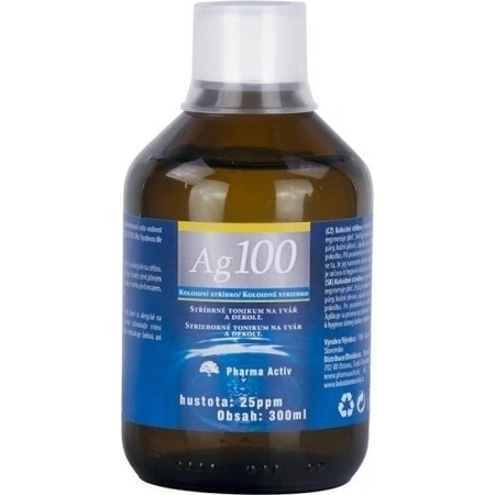 Фарма Актив Коллоидное серебро Ag100 1×300 мл, 25 ppm, коллоидное серебро: цены и характеристики