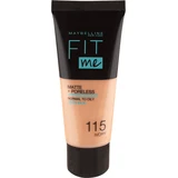 Maybelline New York Fit Me Matte & Poreless foundation 115 Ivory, 30 мл