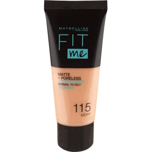 Maybelline New York Fit Me Matte & Poreless foundation 115 Ivory, 30 мл
