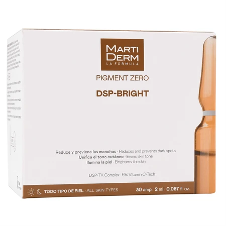 MartiDerm Pigment Zero DSP-Bright, сироватка для освітлення гіперпігментації, 2 мл х 30 ампул: ціни та характеристики