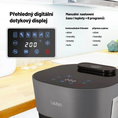 Фритюрниця Lauben Glass&SteamAir® 4500BG: ціни та характеристики