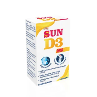 Sun D3, 5000 МЕ, 30 капсул, Sun Wave Pharma