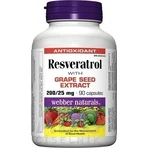 WEBBER NATURALS Ресвератрол 200 мг 1×90 капсул, дієтична добавка: ціни та характеристики
