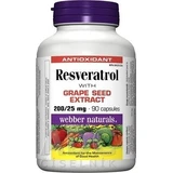 WEBBER NATURALS Ресвератрол 200 мг 1×90 капс, пищевая добавка
