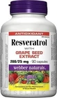 WEBBER NATURALS Ресвератрол 200 мг 1×90 капсул, дієтична добавка