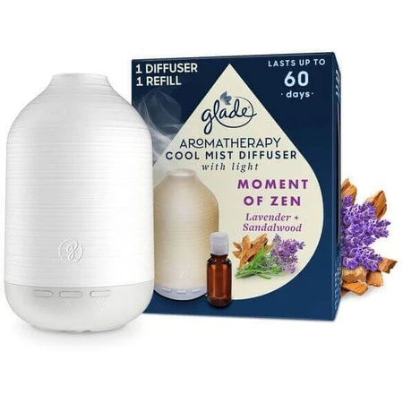 Дифузор Glade Aromatherapy і картридж Cool Mist Момент дзен: ціни та характеристики