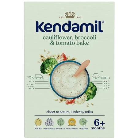 Kendamil Молочна каша з броколі, цвітною капустою та помідорами 6м+ 150 г: ціни та характеристики