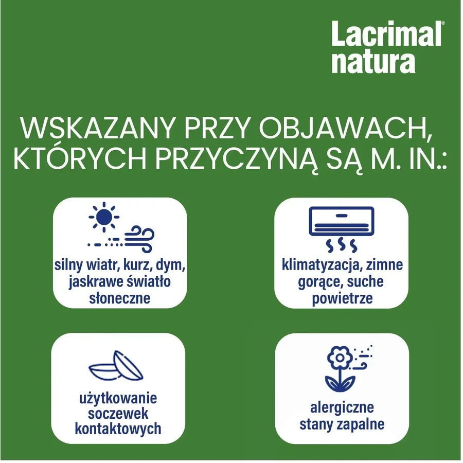 Глазные капли Lacrimal natura, успокаивающие, 10 мл: цены и характеристики