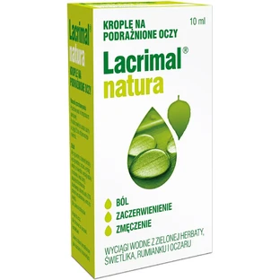Глазные капли Lacrimal natura, успокаивающие, 10 мл