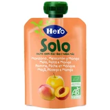Органические снеки с яблоком, персиком и манго, +4 месяца, 100 г, Hero Solo