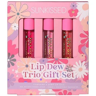 Набор масел для губ, Sunkissed, Lip Dew Trio Подарочные масла для губ, 3 штуки