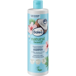Зволожуючий шампунь Balea natural beauty з екстрактом кокоса та гібіскуса, 400 мл