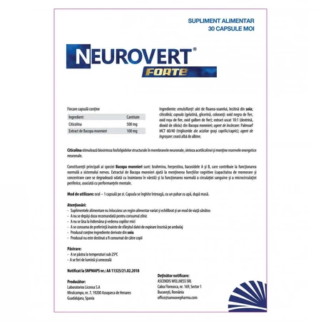 Нейроверт Форте Sun Wave Pharma, 30 капсул: цены и характеристики