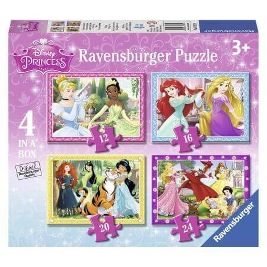 Пазл Принцессы Диснея, + 4 года, 4 пазла, Ravensburger: цены и характеристики