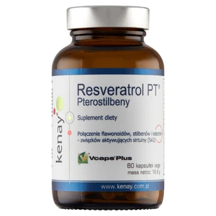 Kenay, Resveratrol PT Pterostilbene, 60 капсул