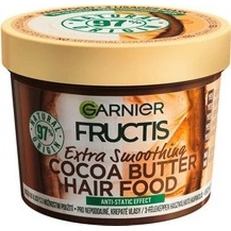Garnier Fructis Hair Food Какао-масло розгладжуюча маска для неслухняного, кучерявого волосся, 400 мл 1×400 мл, маска для волосся: ціни та характеристики