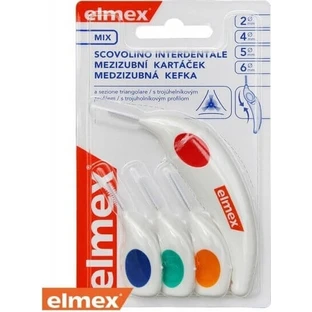 Щітка міжзубна Elmex 2, 4, 5, 6 мм мікс 1×4 шт, міжзубні щітки