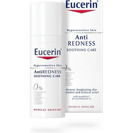 Eucerin ANTI-REDNESS успокаивающий крем 1×50 мл, для чувствительной кожи, склонной к покраснениям: цены и характеристики