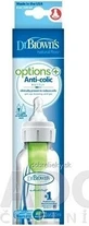 Dr.BROWN'S DOG FAA OPTIONS+ 250 мл 1×1 шт, узкий, 0M+, антиколиковый, пластик, белый