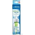 Dr.BROWN'S BABY BOTTLE OPTIONS+ 250 мл 1×1 шт, вузька, 0M+, антиколікова, пластик, біла: ціни та характеристики