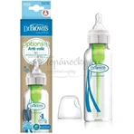 Dr.BROWN'S BABY BOTTLE OPTIONS+ 250 мл 1×1 шт, вузька, 0M+, антиколікова, пластик, біла: ціни та характеристики