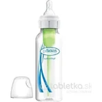 Dr.BROWN'S BABY BOTTLE OPTIONS+ 250 мл 1×1 шт, вузька, 0M+, антиколікова, пластик, біла: ціни та характеристики