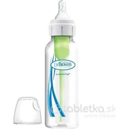 Dr.BROWN'S BABY BOTTLE OPTIONS+ 250 мл 1×1 шт, вузька, 0M+, антиколікова, пластик, біла: ціни та характеристики